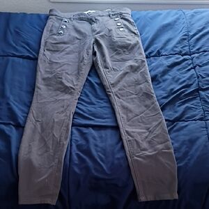 LOFT Dark Gray Skinny Jeans for Women